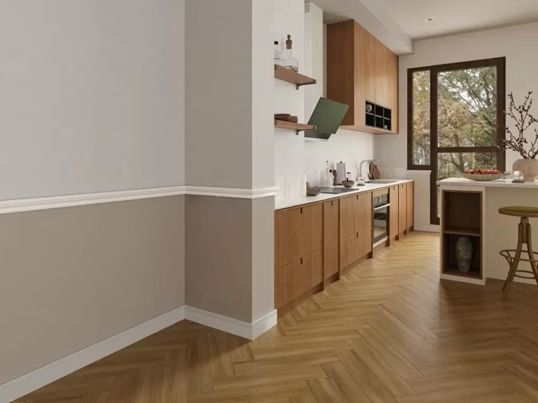 Молдинг под покраску Alpine Floor Tanle Тоннер TL016006 2000×60×21 фото в интерьере