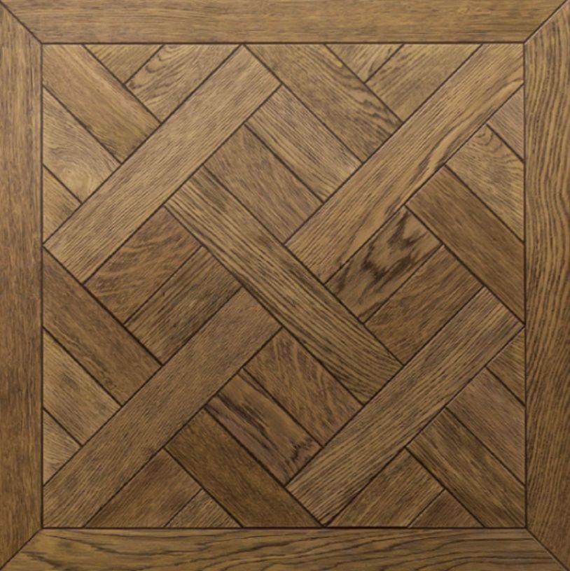 Паркет модульный Greenline Дуб лак натур конструкция 16 600×600×15