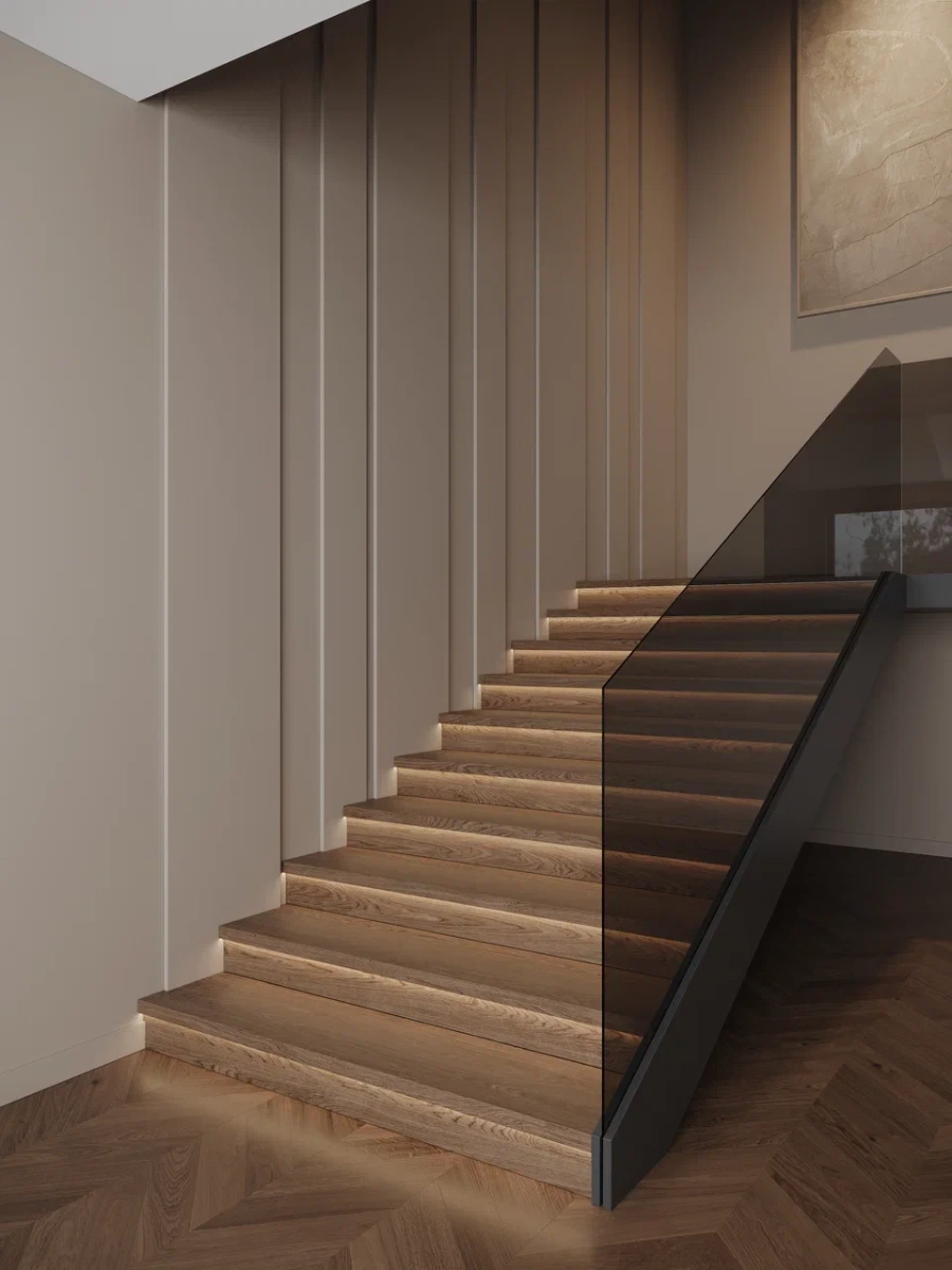 Стеновая панель под покраску Ultrawood UW 13 i 2800×240×18 фото в интерьере