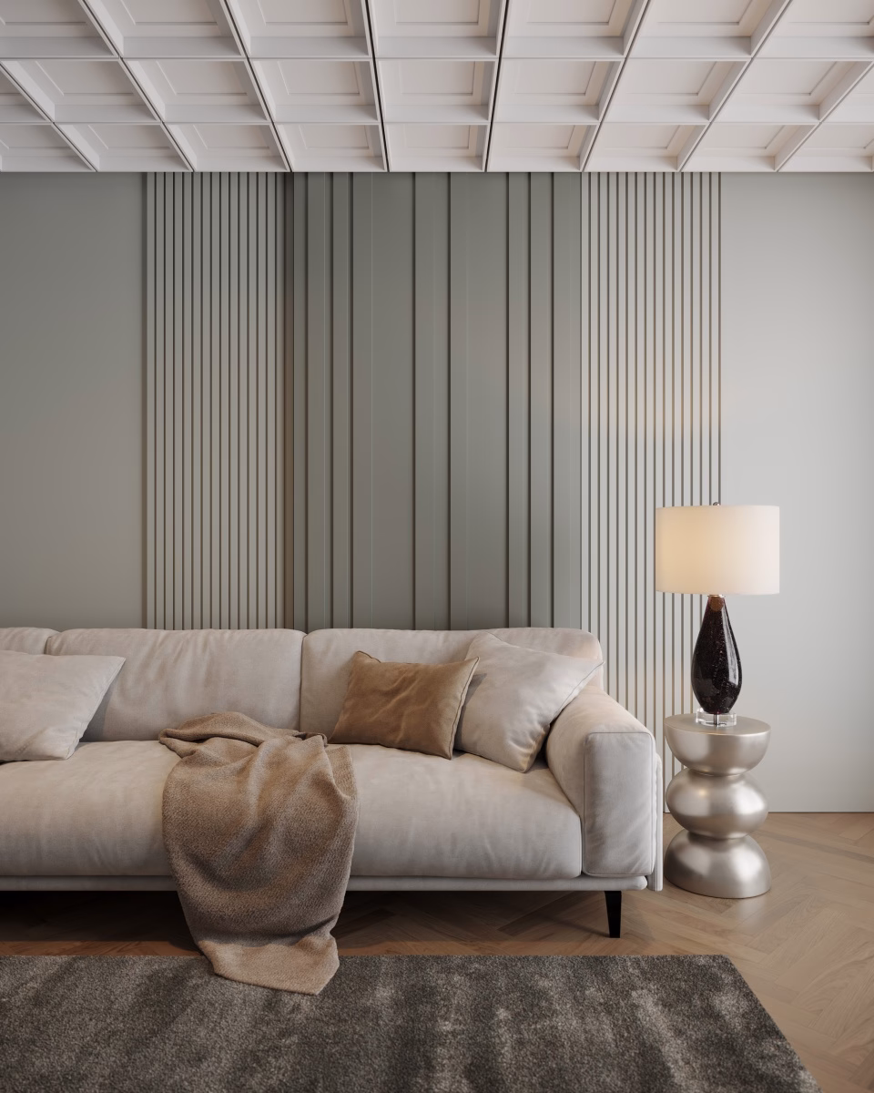 Молдинг под покраску Ultrawood BO 6010 i 2000×60×10 фото в интерьере