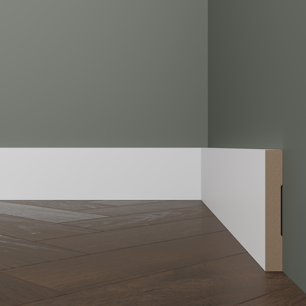 Молдинг под покраску Ultrawood BO 7010 i 2440×70×10 фото в интерьере