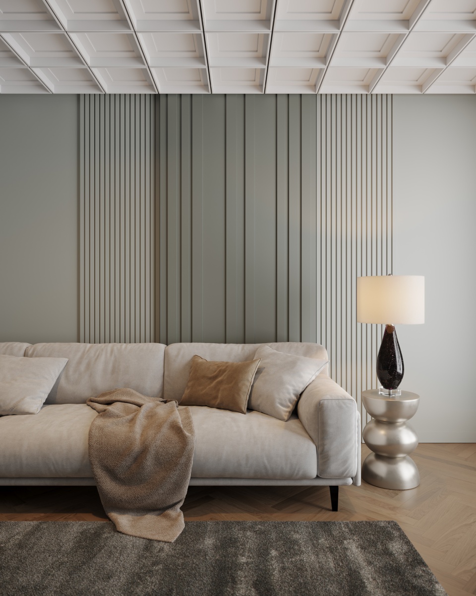 Молдинг под покраску Ultrawood BO 8010 i 2000×80×10 фото в интерьере