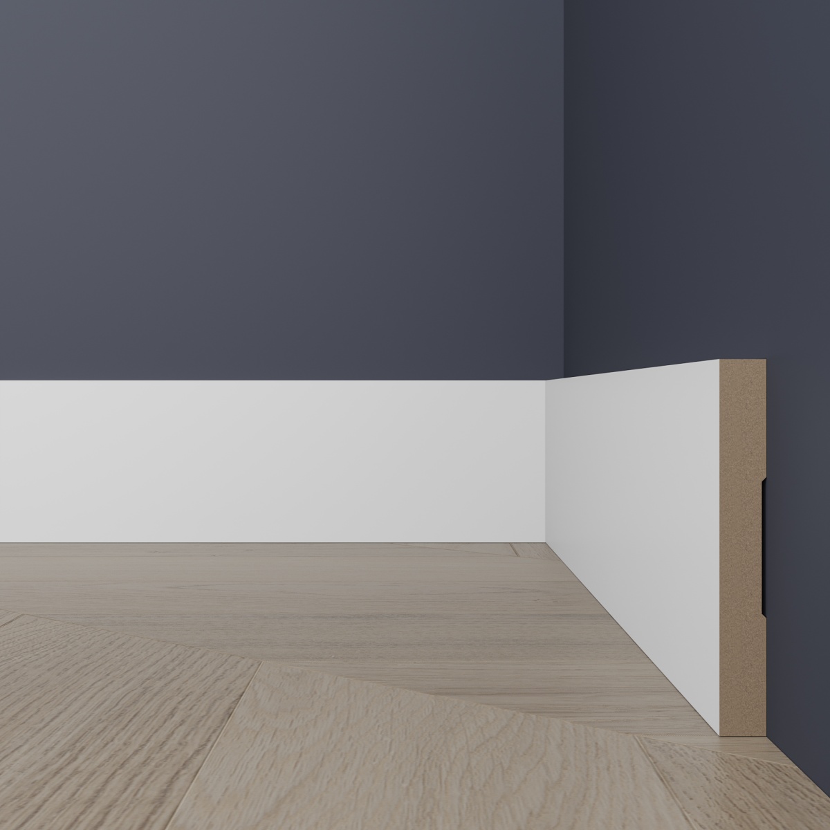 Молдинг под покраску Ultrawood BO 8010 i 2000×80×10 фото в интерьере