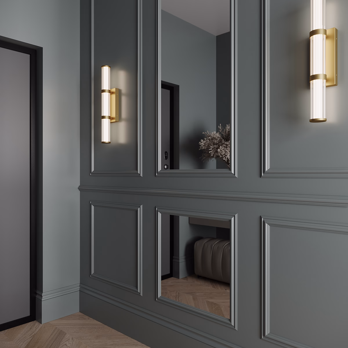 Молдинг под покраску Ultrawood U 0002 i 2000×45×14 фото в интерьере