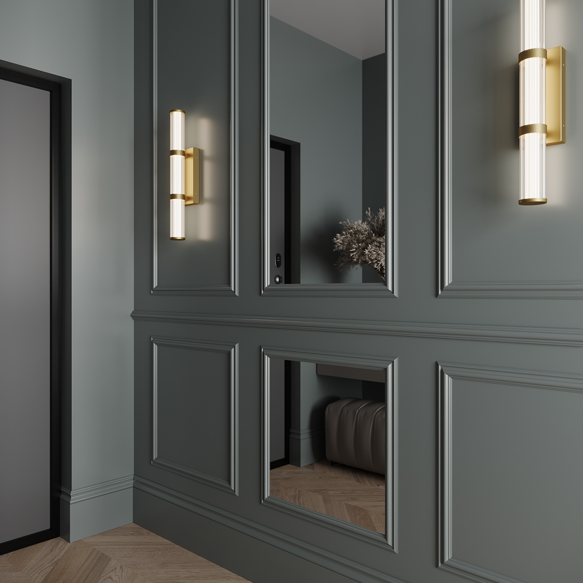 Молдинг под покраску Ultrawood U 0002 i 2000×45×14 фото в интерьере