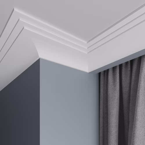 Потолочный плинтус под покраску Ultrawood CR 0026 i 2000×18×87