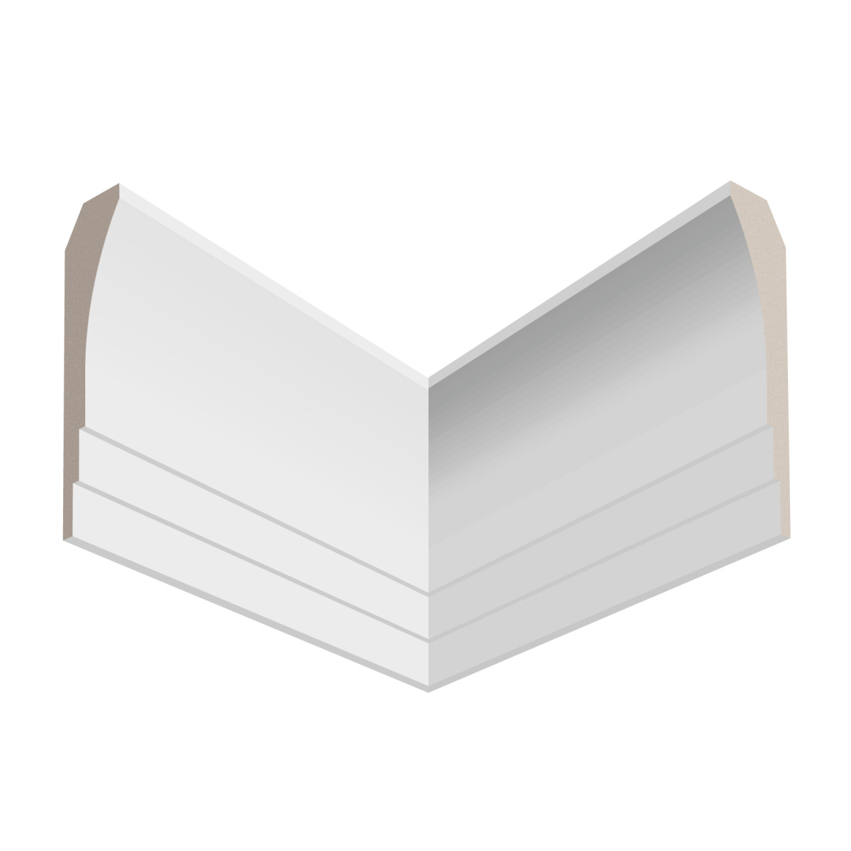 Потолочный плинтус под покраску Ultrawood CR 0026 i 2000×18×87