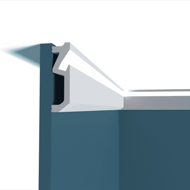 Плинтус под покраску с подсветкой Перфект Плюс P176 2000×100×21