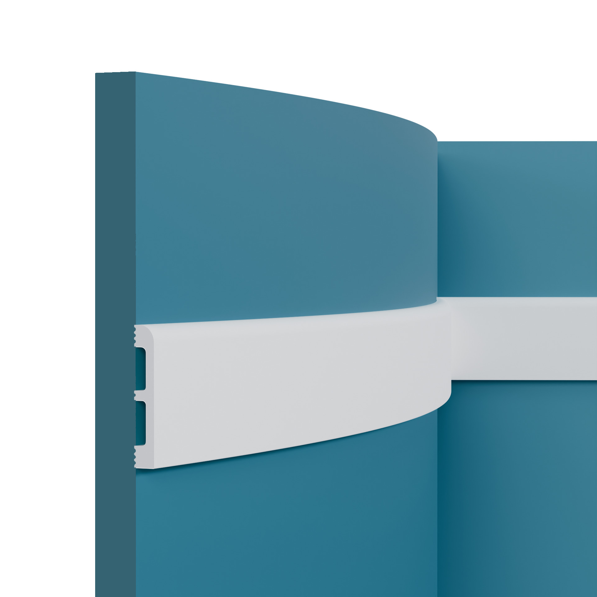 Плинтус под покраску гибкий Перфект Плюс P83F 2000×80×13