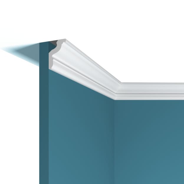 Потолочный плинтус под покраску Перфект Плюс P22 с подсветкой 2000×29×42