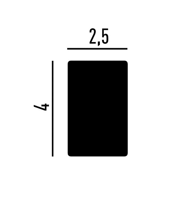 Молдинг под покраску Перфект Плюс P139 2000×40×25