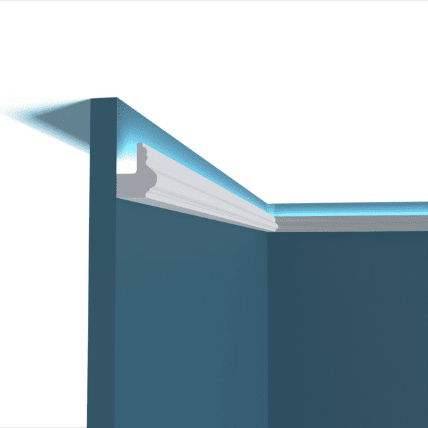 Финишный молдинг под покраску Перфект Плюс P178 с подсветкой 2000×35×27