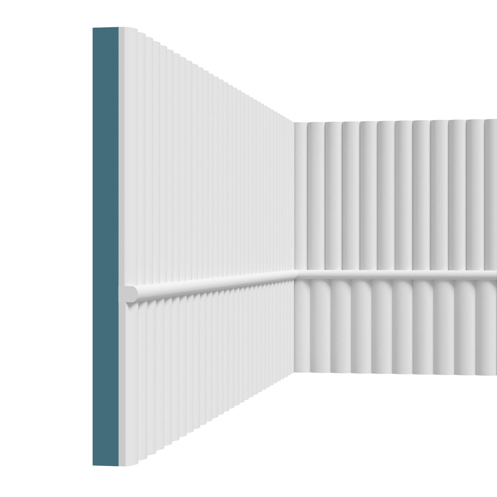 Финишный молдинг под покраску Перфект Плюс P196 2000×15×19