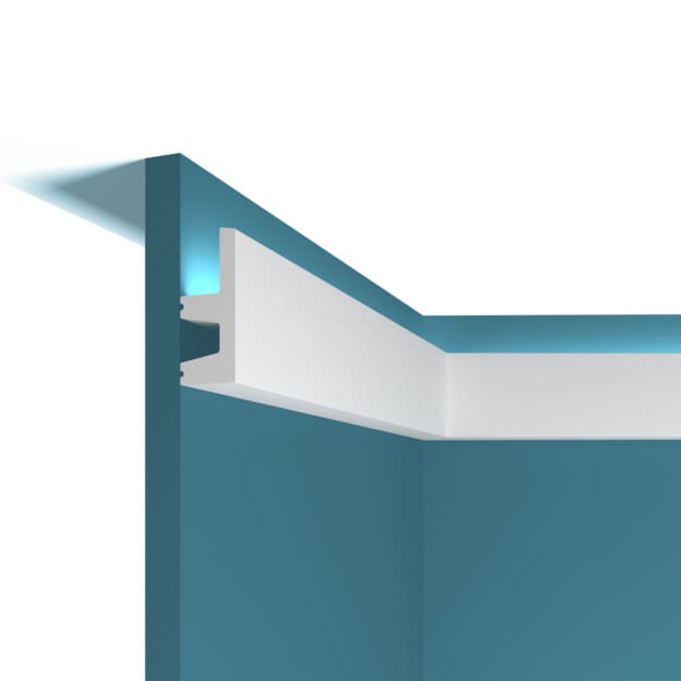 Молдинг под покраску Перфект Плюс P81 с подсветкой 2000×62×25