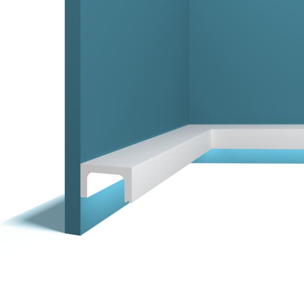 Молдинг под покраску Перфект Плюс P86 с подсветкой 2000×51×30