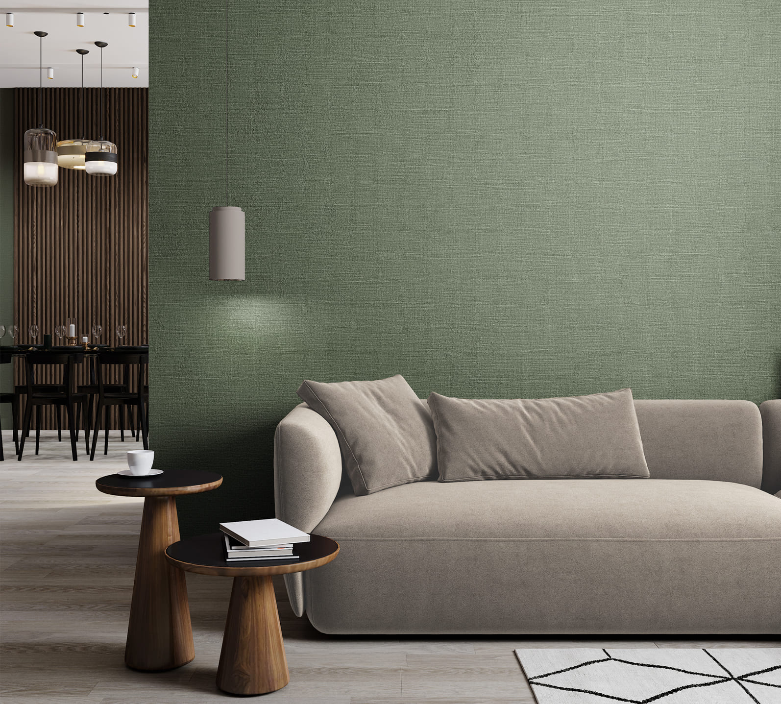 Обои Marburg Touch Burlap 98803 10,05×1,06 фото в интерьере