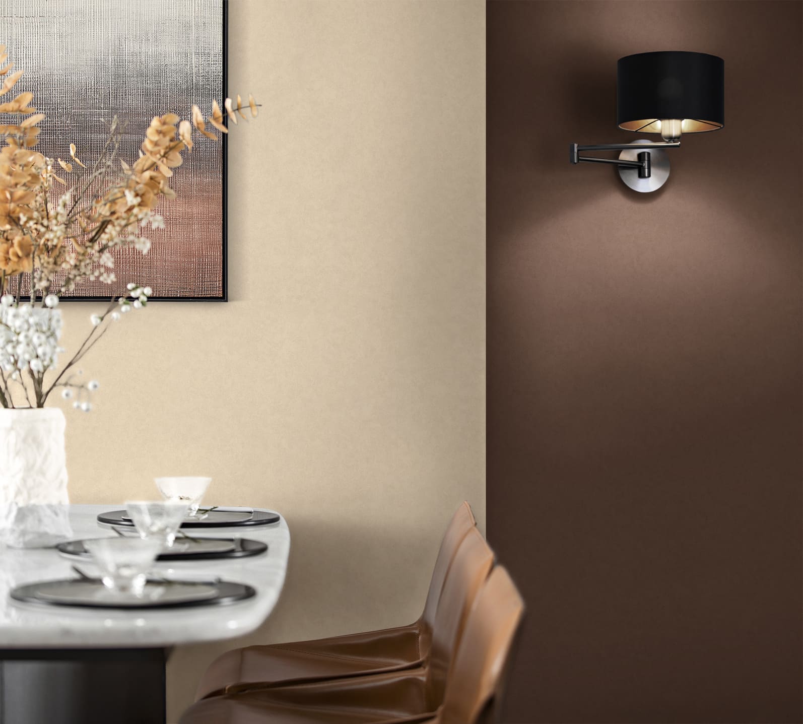 Обои Marburg Touch Suede 98830 10,05×1,06 фото в интерьере