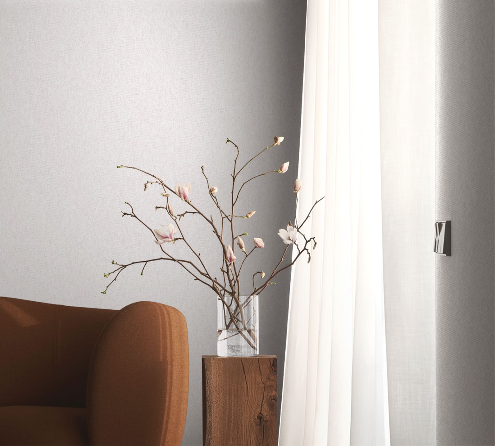 Обои Marburg Touch Twill 98831 10,05×1,06 фото в интерьере