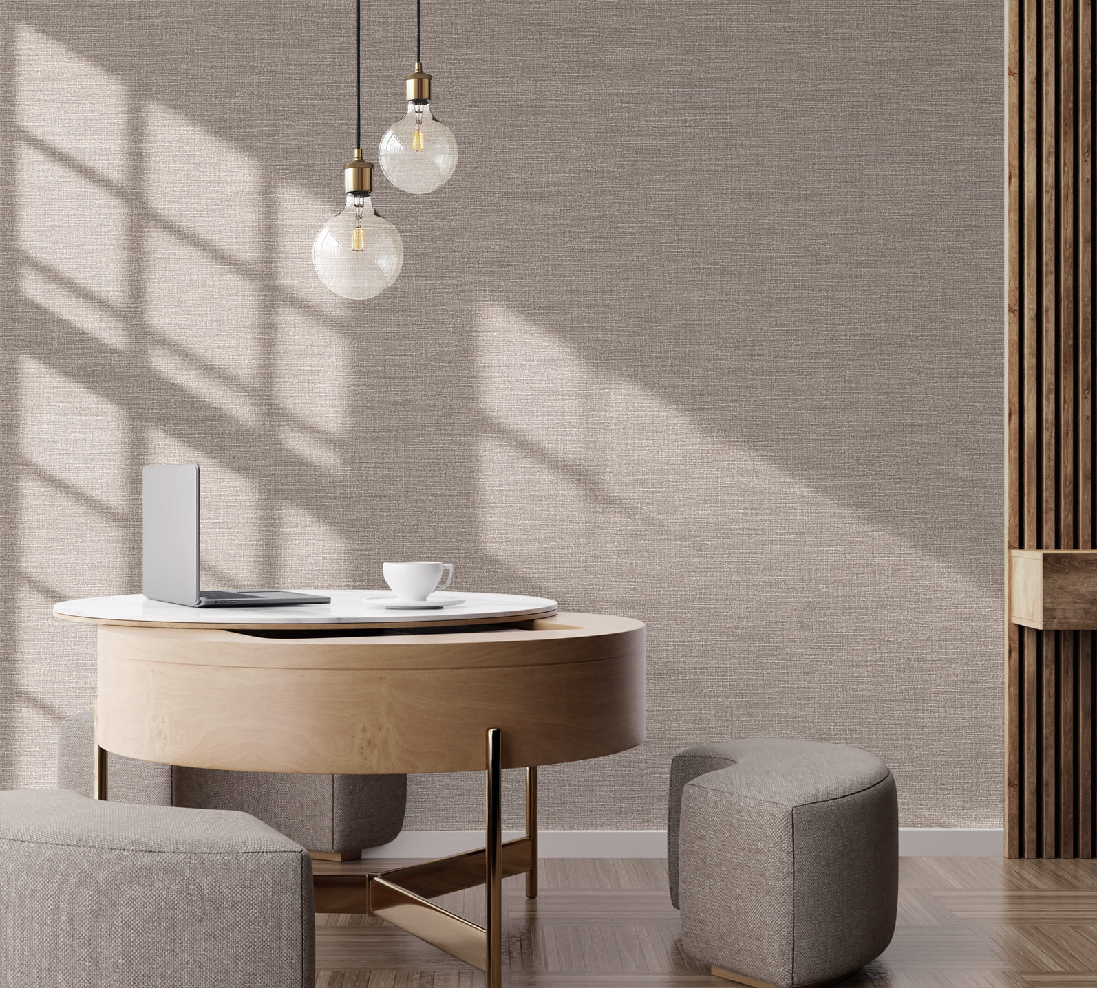 Обои Marburg Touch Twill 98835 10,05×1,06 фото в интерьере