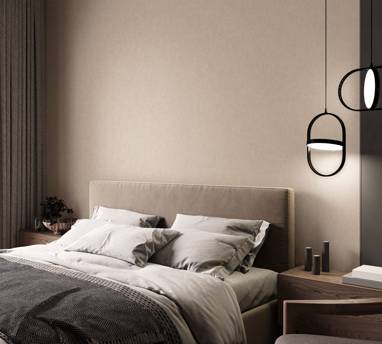 Обои Marburg Touch Twill 98840 10,05×1,06 фото в интерьере