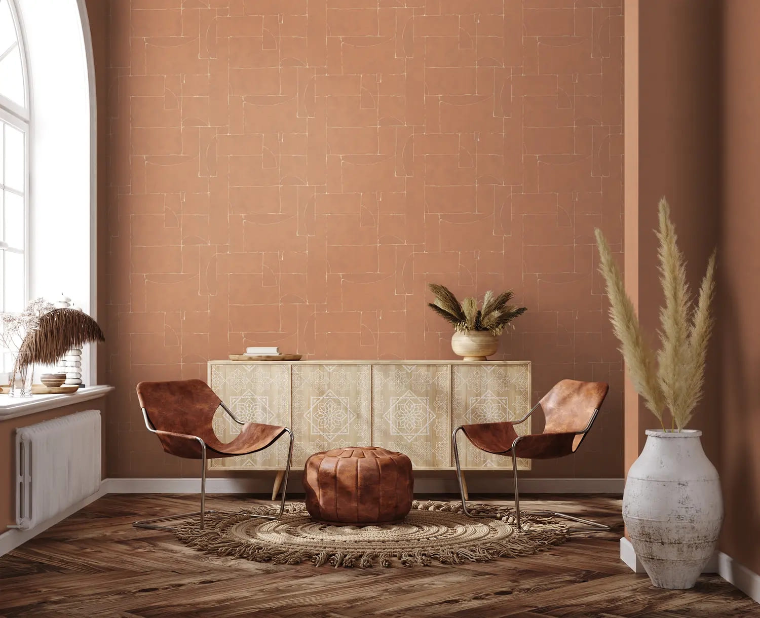 Обои Marburg Terra 34605 10,05×0,53 фото в интерьере