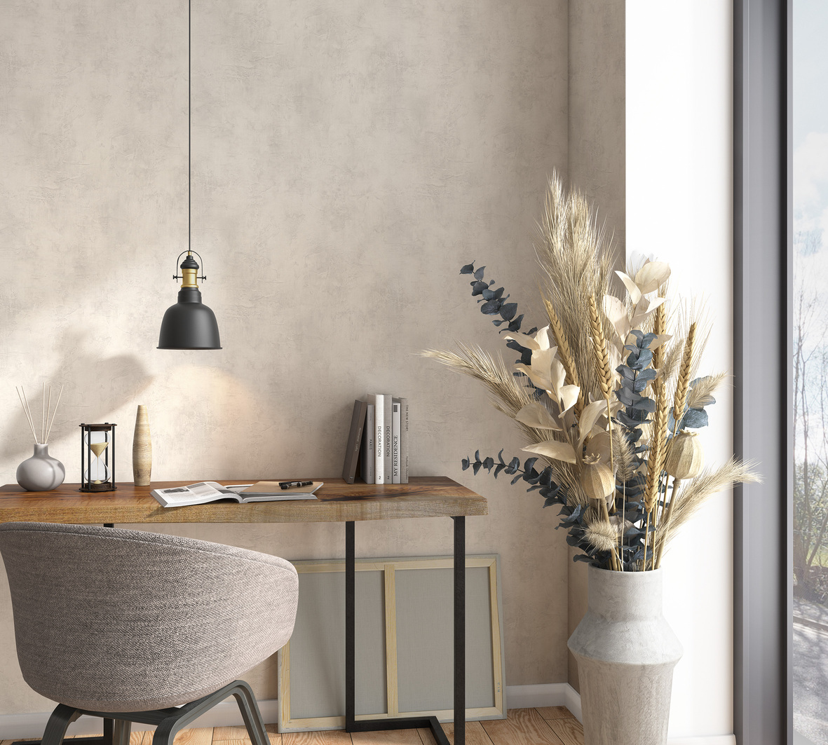 Обои Marburg Loft Essence 34136 10,05×1,06 фото в интерьере