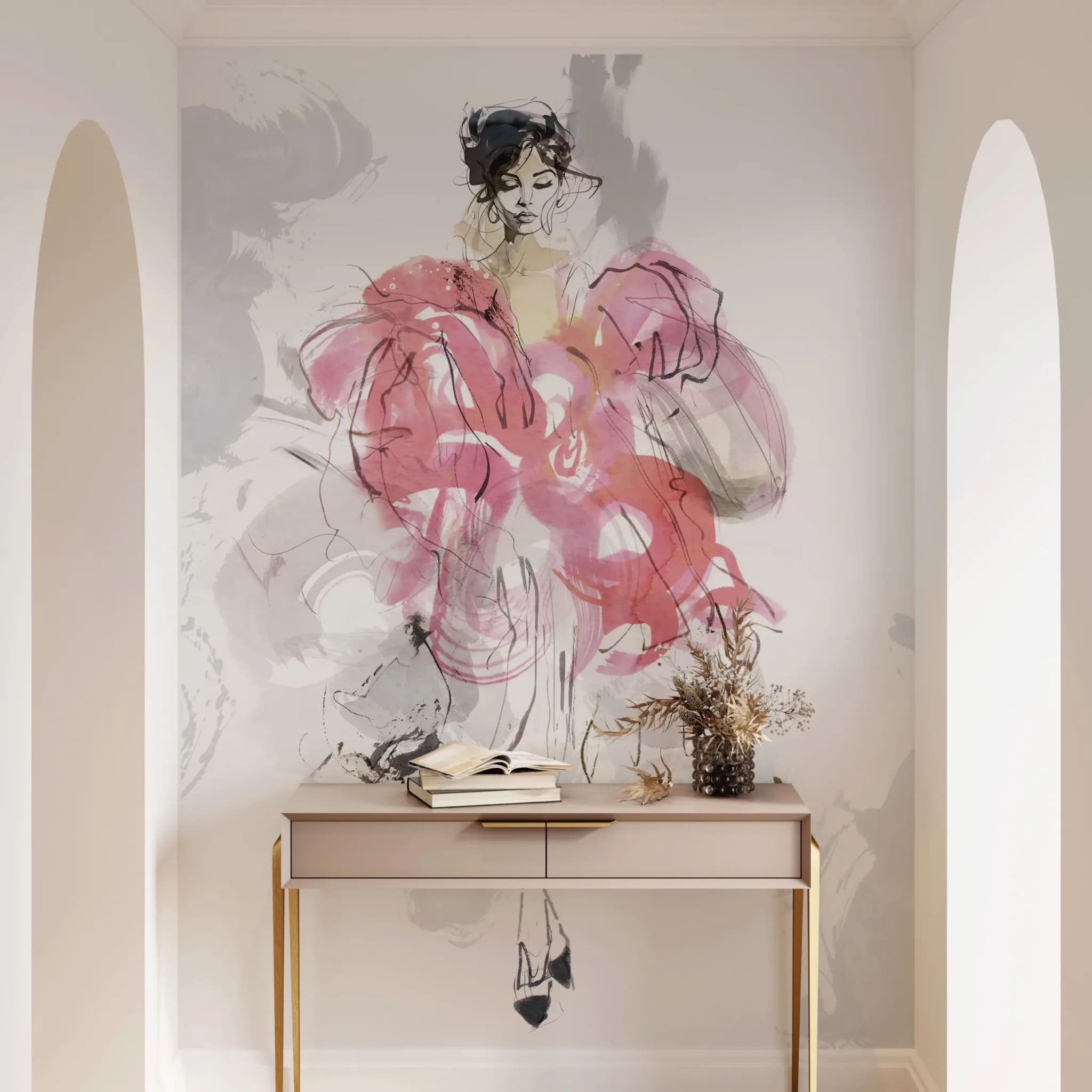 Панно Marburg Papis Loveday Fashion Icon 35898 2,7×1,98 фото в интерьере