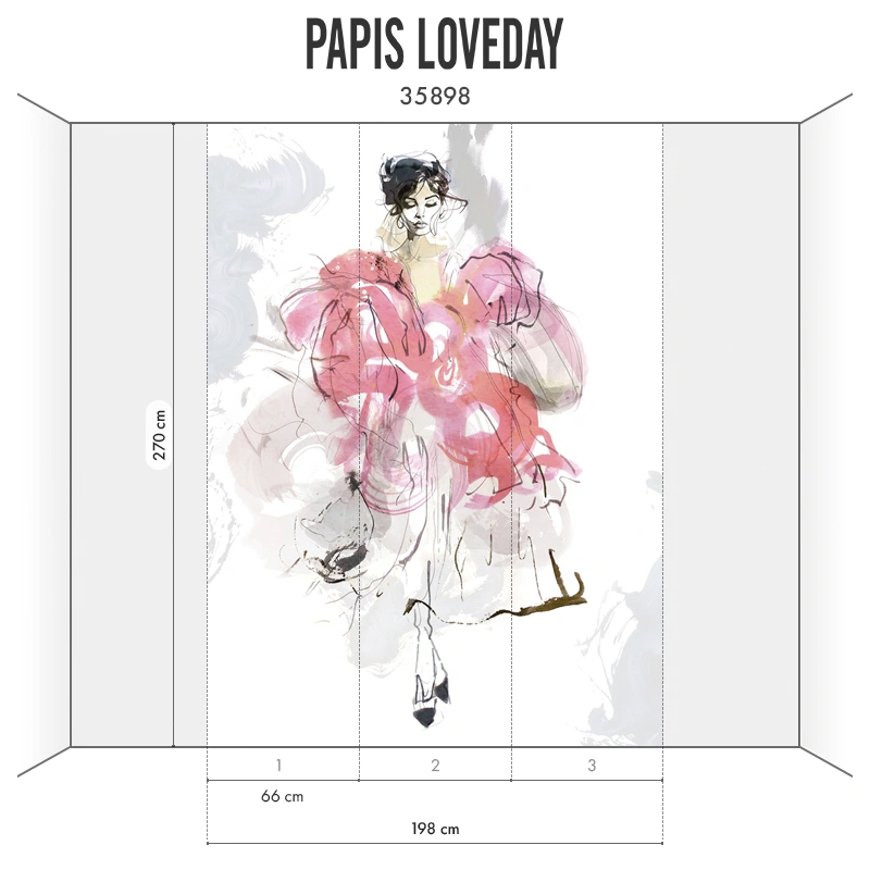 Панно Marburg Papis Loveday Fashion Icon 35898 2,7×1,98