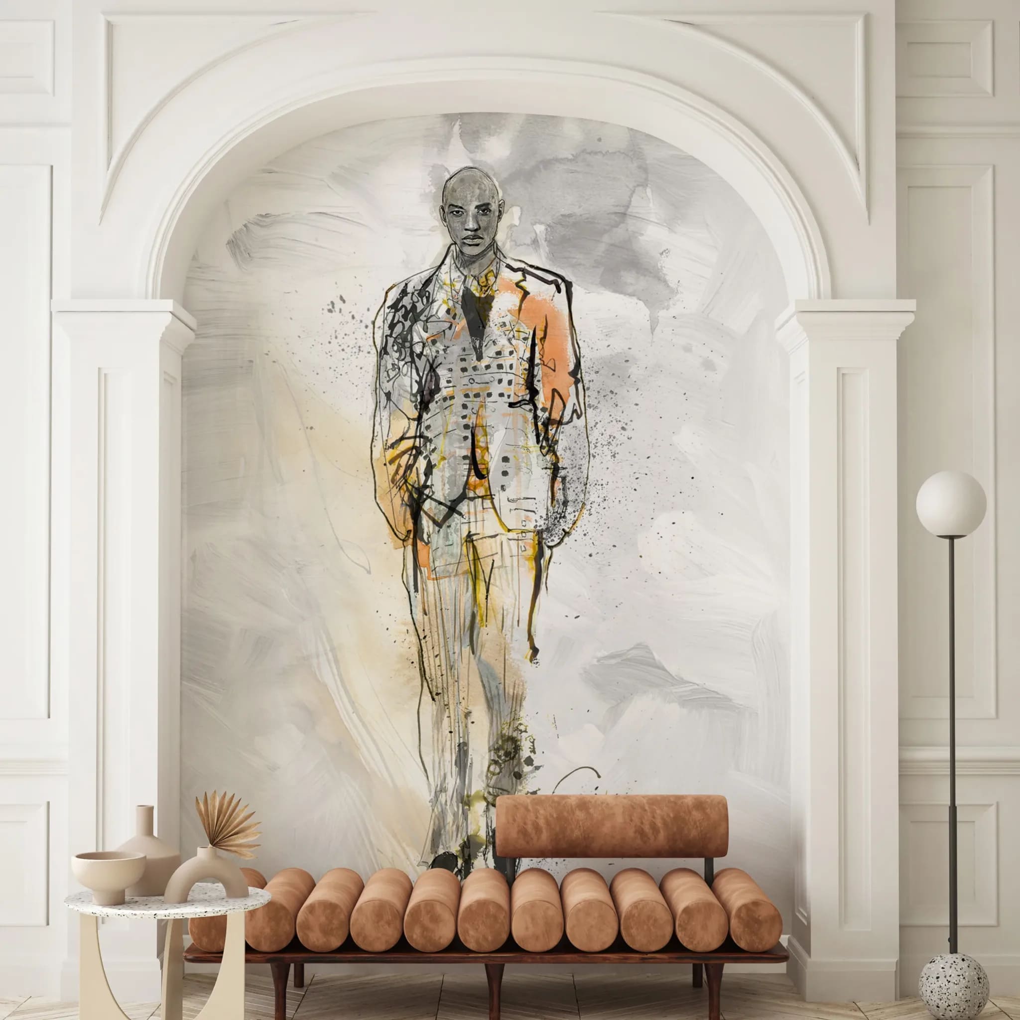 Панно Marburg Papis Loveday Fashion Icon 35899 2,7×1,98 фото в интерьере