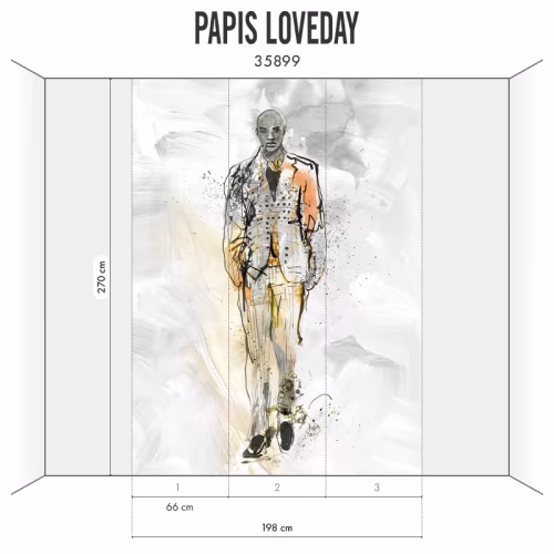 Панно Marburg Papis Loveday Fashion Icon 35899 2,7×1,98