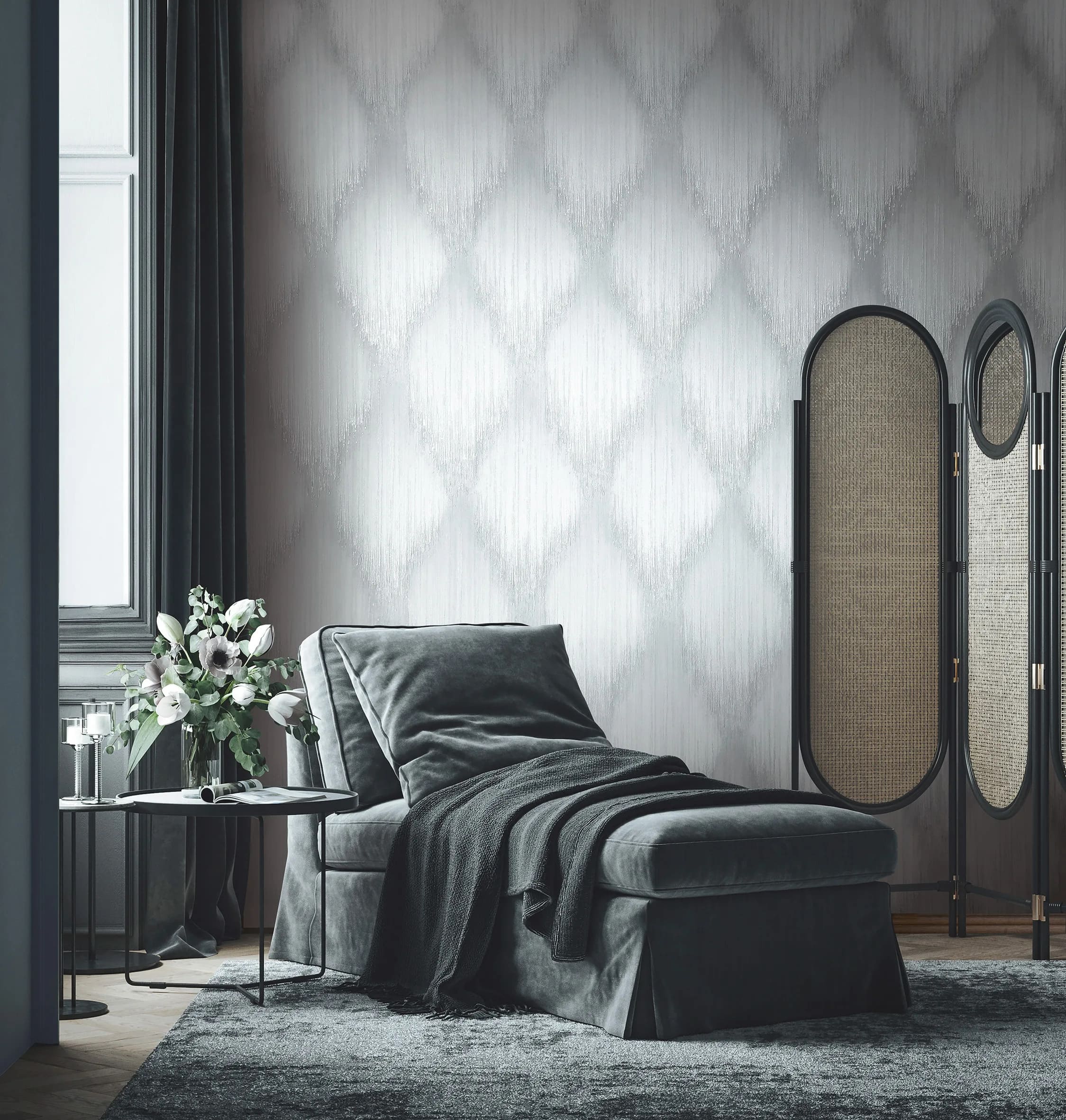 Обои Marburg Papis Loveday Fashion Icon 35907 10,05×1,06 фото в интерьере