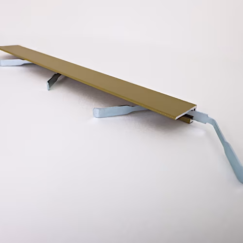 Микроплинтус алюминиевый TeckWood М-6 Золото Муар RAL 1036 2000×6×15