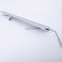 Микроплинтус алюминиевый TeckWood М-6 Серебро матовое 2000×6×15