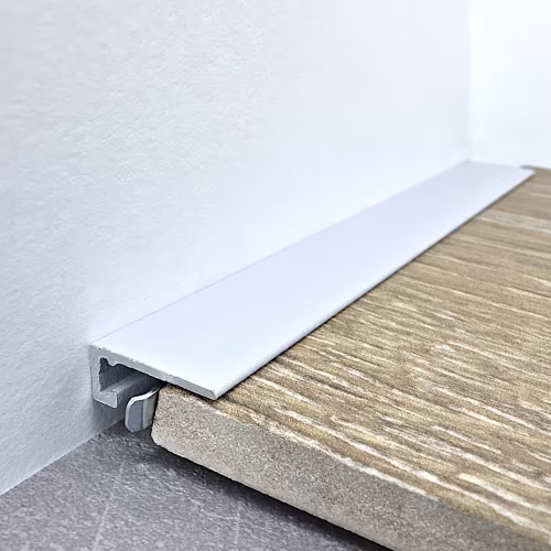 Микроплинтус алюминиевый TeckWood М-6 Серебро матовое 2000×6×15