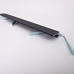 Микроплинтус алюминиевый TeckWood М-6 Черный Муар RAL 9005 2000×6×15