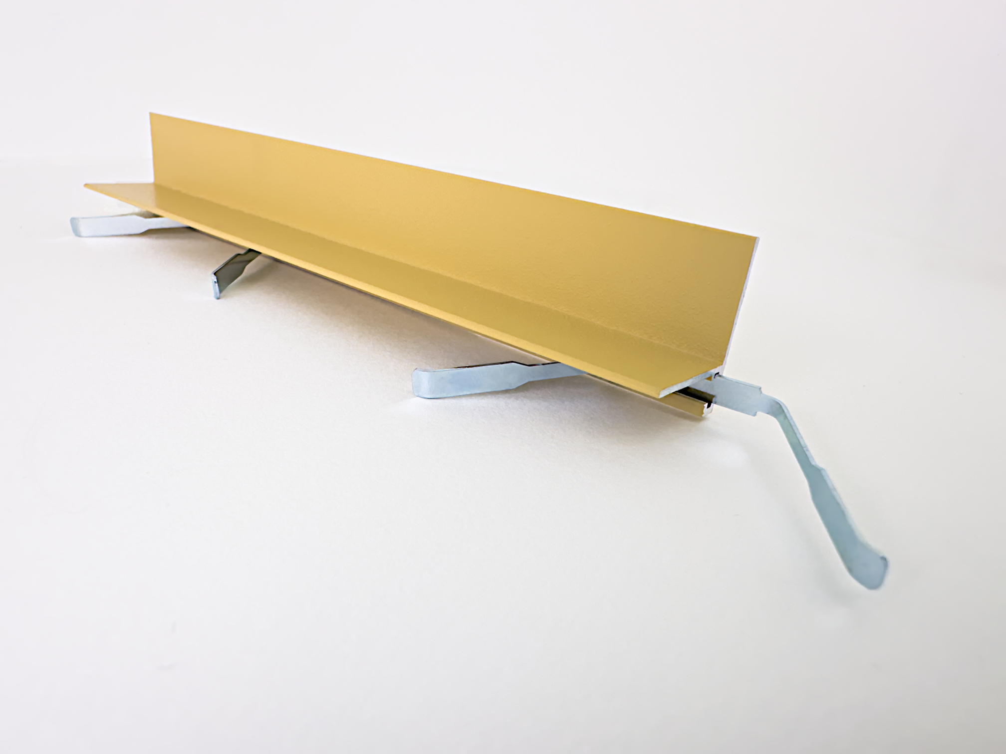 Микроплинтус алюминиевый TeckWood L-20 Бежевый Муар RAL 1001 2000×20×16