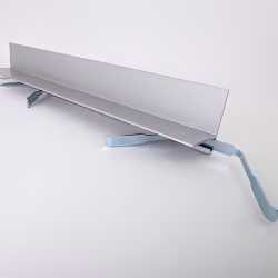 Микроплинтус алюминиевый TeckWood L-20 Серебро матовое 2000×21×16