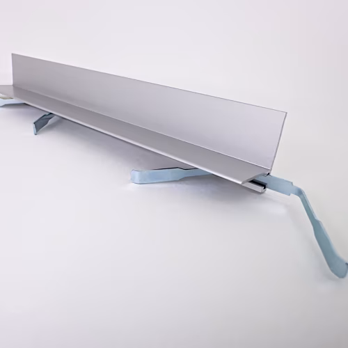 Микроплинтус алюминиевый TeckWood L-20 Серебро матовое 2000×21×16