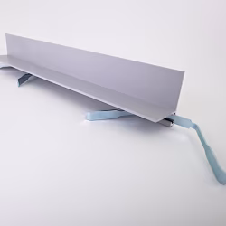 Микроплинтус алюминиевый TeckWood L-20 Серый Муар RAL 7047 2000×21×16