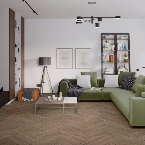 Кварцвиниловый SPC ламинат Damy Floor London Ноттингем 0030-6L венгерская елка 615×123×4,2