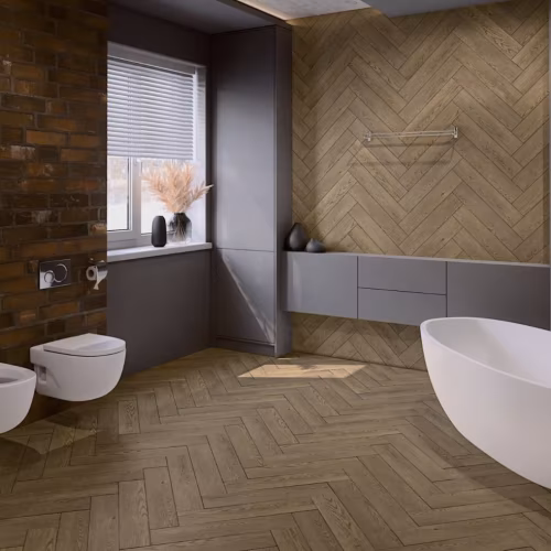 Кварцвиниловый SPC ламинат Damy Floor London Ноттингем 0030-6L венгерская елка 615×123×4,2