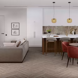 Кварцвиниловый SPC ламинат Damy Floor London Ливерпуль 0137 венгерская елка 615×123×4,2