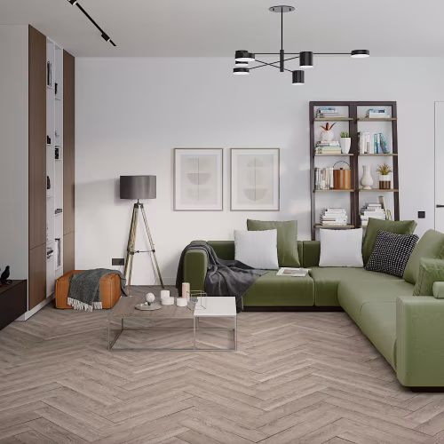 Кварцвиниловый SPC ламинат Damy Floor London Ливерпуль 0137 венгерская елка 615×123×4,2