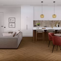 Кварцвиниловая плитка Damy Floor клеевая London LVT Лидс 5246-10-LVT венгерская елка 590×118×2,5