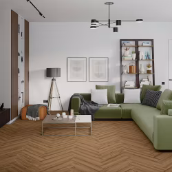 Кварцвиниловая плитка Damy Floor клеевая London LVT Лидс 5246-10-LVT венгерская елка 590×118×2,5