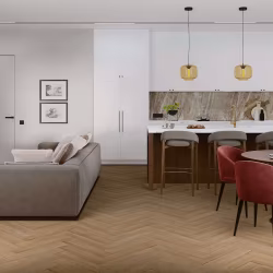 Кварцвиниловый SPC ламинат Damy Floor London Брайтон 5248-8 венгерская елка 615×123×4,2