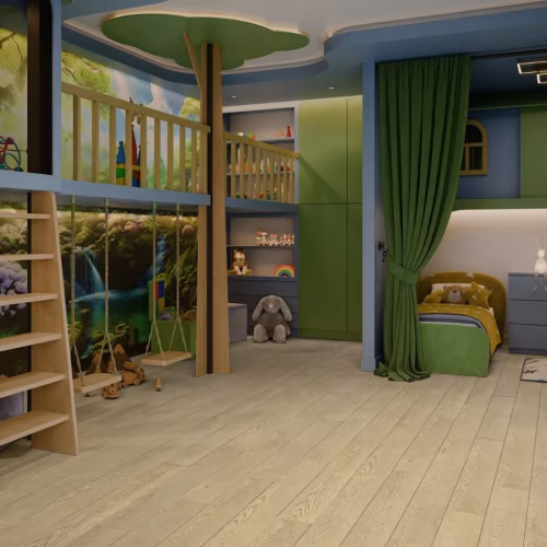 Кварцвиниловый SPC ламинат Damy Floor Family Дуб Латте 0030-2 1220×180×4