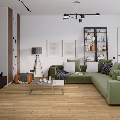 Кварцвиниловый SPC ламинат Damy Floor Family Дуб Медовый DF03-F 1220×180×4,2