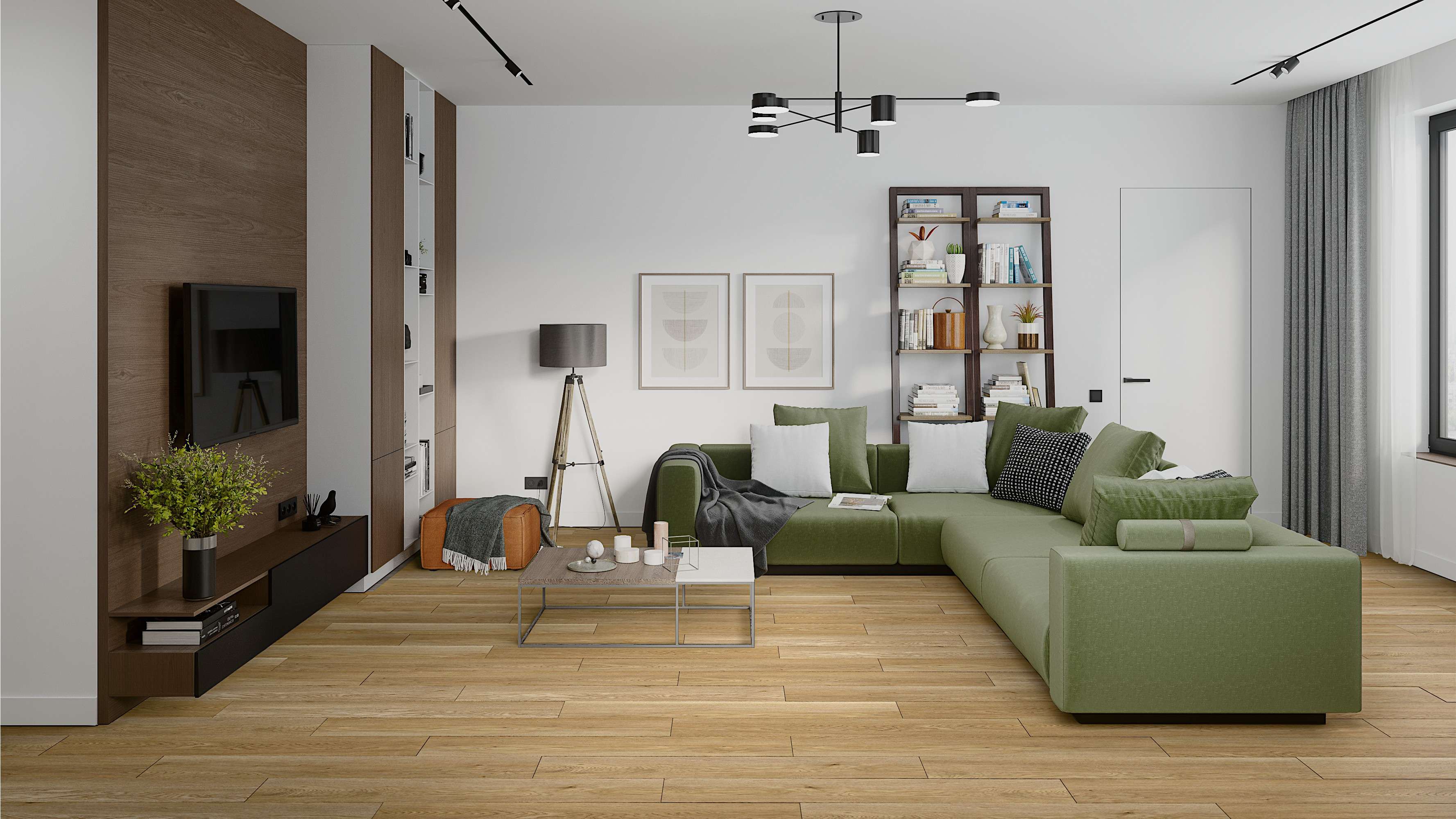 Кварцвиниловый SPC ламинат Damy Floor Family Дуб Медовый Honey Oak DF03-F 1220×180×4 фото в интерьере