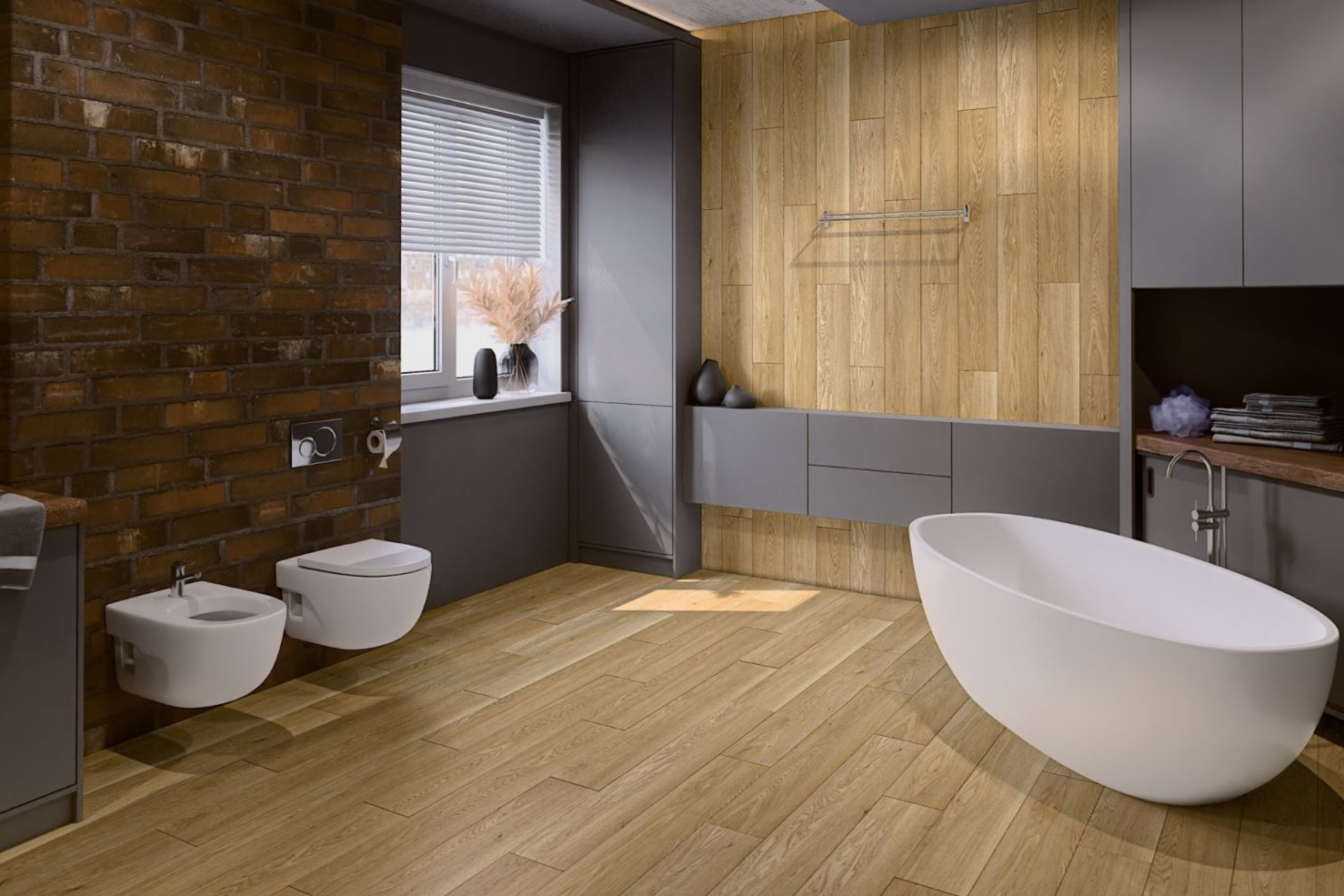 Кварцвиниловый SPC ламинат Damy Floor Family Дуб Медовый Honey Oak DF03-F 1220×180×4 фото в интерьере